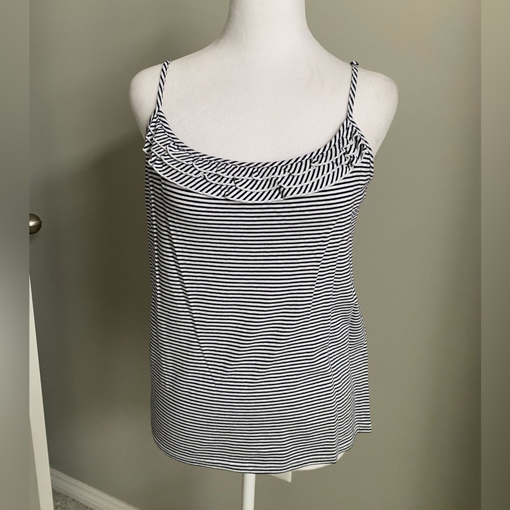 Talbots Striped Black and White Women's Top